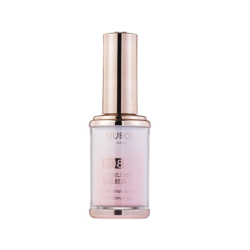 鸥博丽三不含建构底胶美甲功能加固胶15Ml