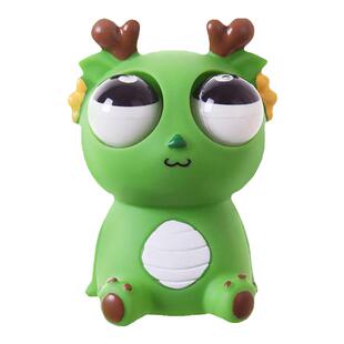 爆眼龙解压玩具捏捏乐瞪眼小龙人菜虫儿童减压神器网红创意黑科技