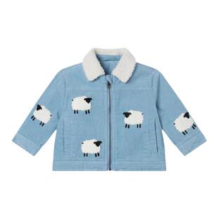 3z现货Stella童装24秋冬女童牛仔外套LOGO流苏拉链夹克时尚休闲