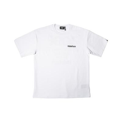 HideFxxx原创印花抗菌短袖T恤美式街头男夏季ins潮牌痞帅重磅透气