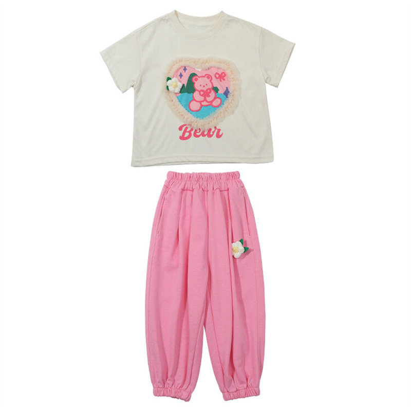 棉感舒适休闲套装女童时尚新品