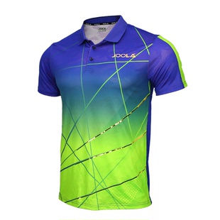 【乒乓网】JOOLA尤拉优拉鎏金乒乓球羽毛球短袖男女比赛运动服装