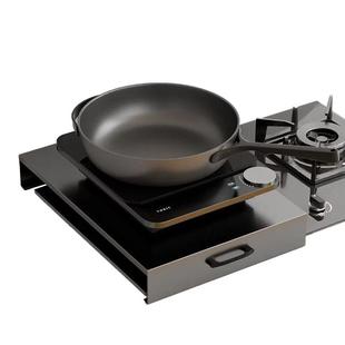 防油 多功能 不锈钢燃气灶盖板罩厨房煤气灶遮挡板天然气灶置物架