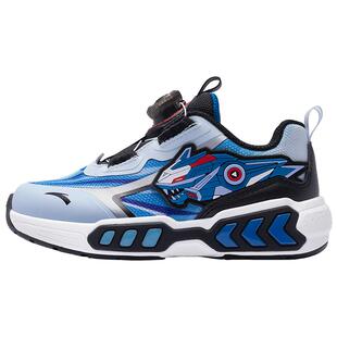 恐龙灯鞋安踏儿童男小童休闲鞋2026年新款犟弹闪灯儿童旋钮运动鞋