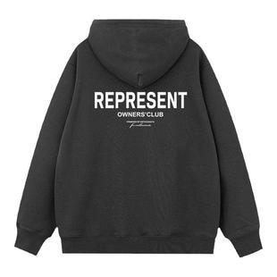 TEAM247 X REPRESENT连帽卫衣男士秋季宽松套头潮流休闲上衣外套