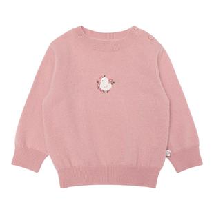 【阿拉善羊绒】幼歌婴幼儿2025年新款森系卡通毛衣保暖防风羊绒衫