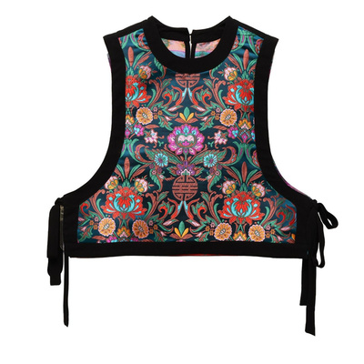 繁花新中式国风马甲宋锦马夹