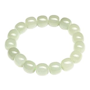 七彩云南和田玉青玉手串青白玉软玉手链软玉国风圆珠系列节日礼物