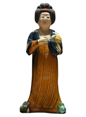 东方陶礼汉唐风唐仕女陶俑摆件