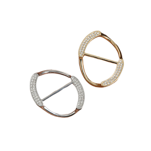 大衣腰带扣女款2024新款风衣腰带打结扣胸针多功能丝巾扣飘带配饰