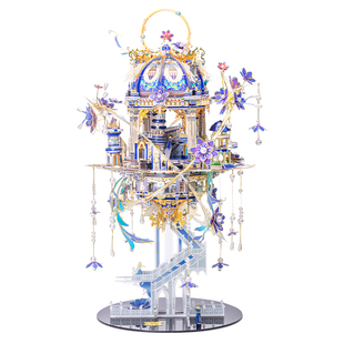 艺模罗密欧与朱丽叶八音乐盒3D立体拼图金属拼装模型diy 手工礼物