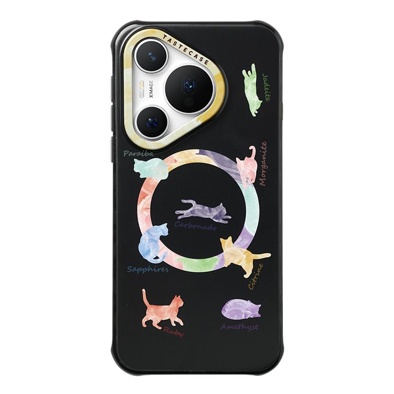 Tastecase轻奢宝石猫磁吸手机壳适用于华为Mate70Pro/Pura80Pro/Mate60/P70新款原创高级