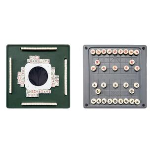 乐骰派迷你便携式露营户外小型麻将机免洗牌无动力半自动麻将桌子