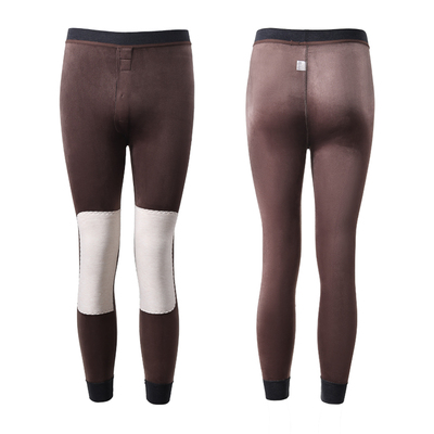 加绒加厚100%羊毛护膝贴片保暖裤