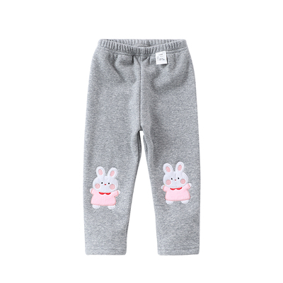 哈咪奇长裤薄绒裤子兔子印花裤子