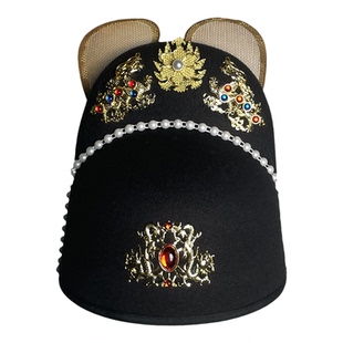 翼善冠明制双龙乌纱帽汉服帽子复原皇帝龙帽男士首服中式新郎婚帽