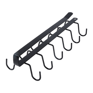 免打孔家用厨房杯架子置物架水杯架橱柜挂架悬挂式挂钩整理收纳架