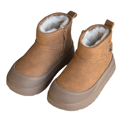 ABC儿童雪地靴冬季新款加绒加厚