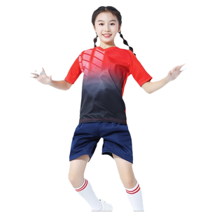 女童跑步训练服跳绳比赛服装跑步散打训练服女童速干花样表演服