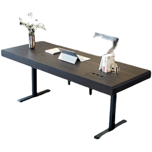 设计师电动升降书桌办公桌写字台意式极简现代轻奢简约书房电脑桌