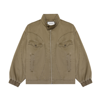 Madcloud美式复古水洗立领夹克