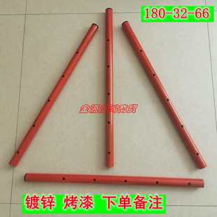 工地铁凳子伸缩升降腿 斜支撑配件 圆管脚架加高腿折叠马凳加长腿