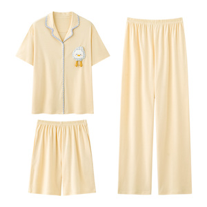 【蜜蜂惊喜社】 佰丝娜纯棉家居服女士可外穿睡衣（3件套/2件套）