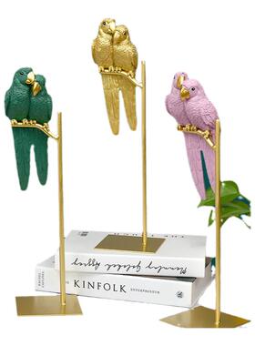 欧式创意鹦鹉客厅摆件树脂