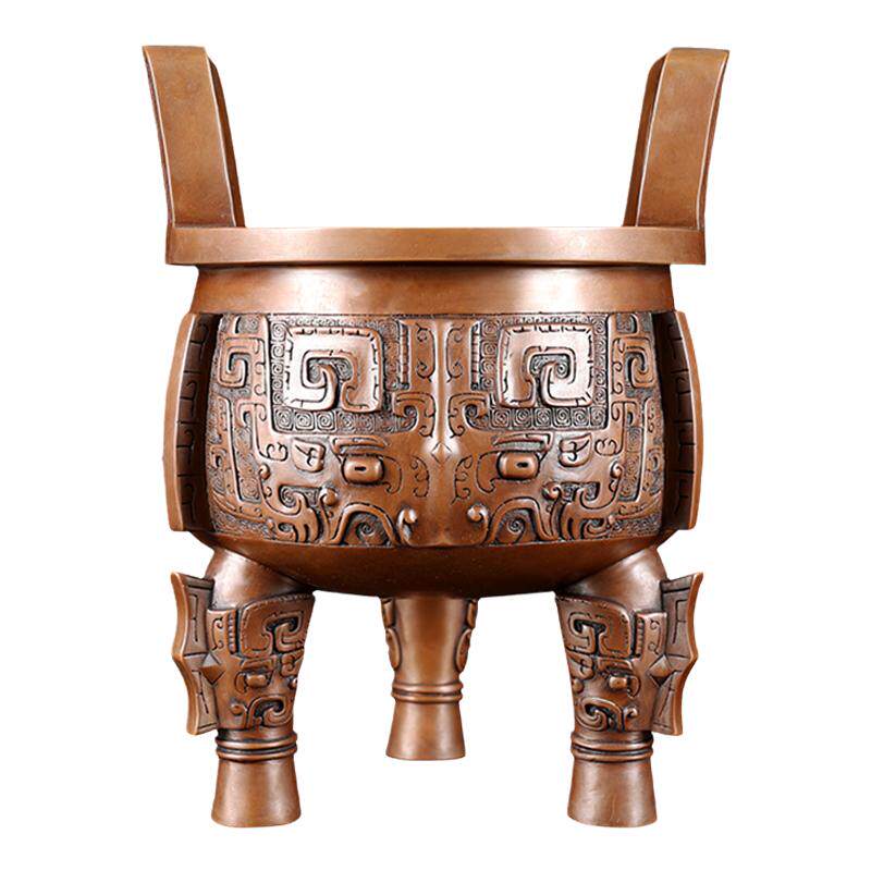 铜聚德 纯铜世纪宝鼎仿古青铜器聚宝鼎客厅家居装饰摆件礼品