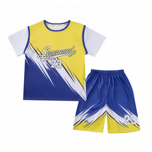 儿童速干篮球服套装男青少年学生运动两件套学院风训练服休闲班服