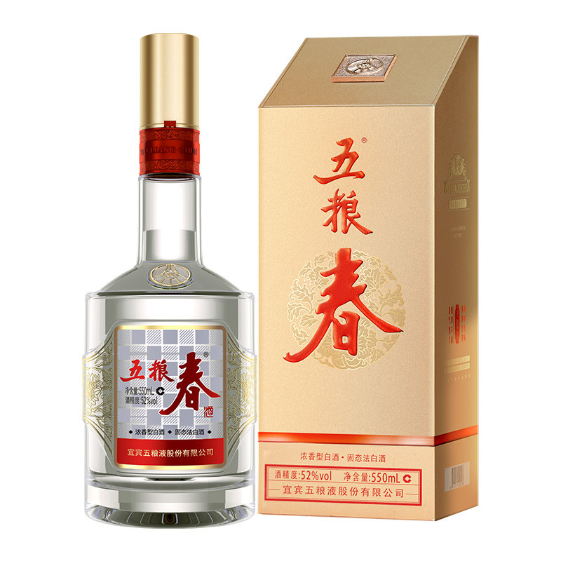 五粮春二代52度550ml浓香型白酒