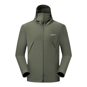 MERRELL迈乐户外运动UPF300+皮肤衣男子防晒衣服凉感速干遮阳外套