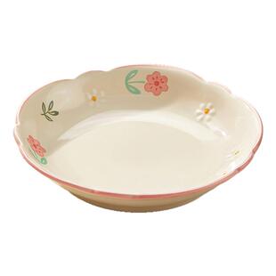 釉下彩盘子菜盘家用2026新款陶瓷碗碟餐具7寸8寸炒菜碟子深盘餐盘