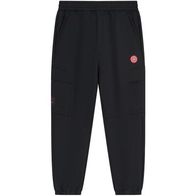 特步新春系列丨休闲长裤男秋冬卫裤修身运动裤束脚收口撞色休闲裤