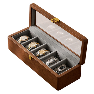 实木手表收纳盒表盒手表盒手串盒子高端文玩盒礼盒展示盒高档精致