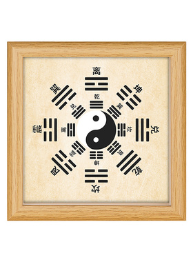 静世莲先天后天八卦摆台画