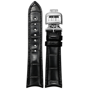 十瑞美洲双面鳄鱼皮表带男 适用于积家大师超薄系列月相翻转约会