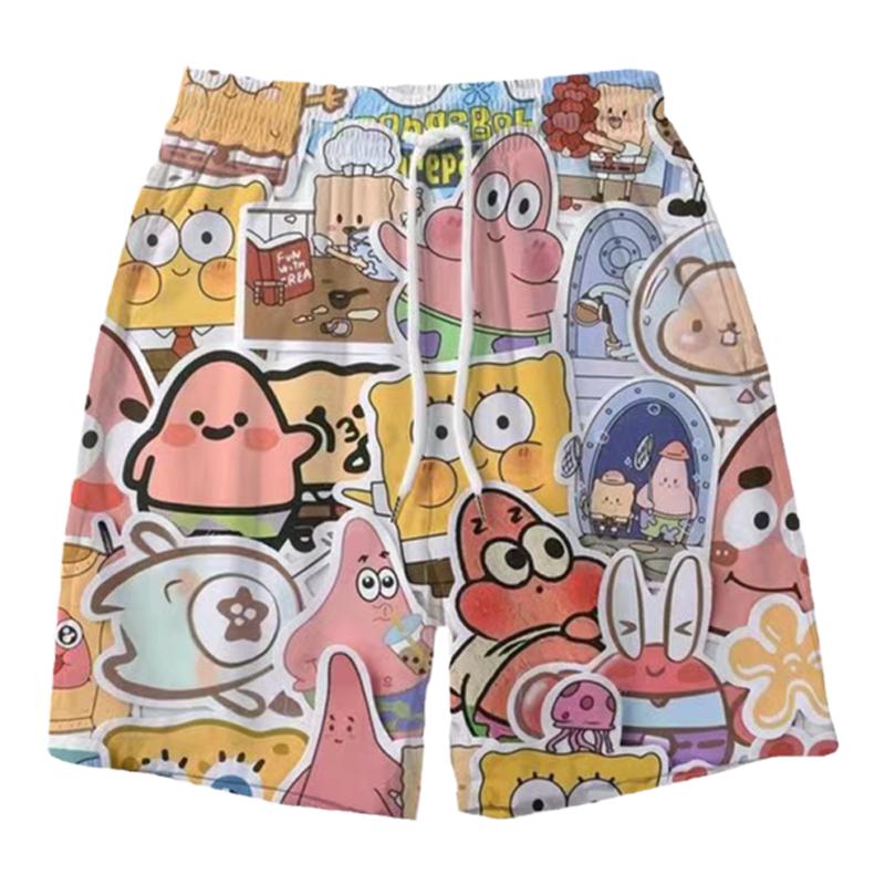 派大星短裤男女夏季宽松睡裤情侣