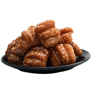 山东特产羊角蜜三刀芝麻条球蜜翻麻花老式果子糕点心手工散装小吃