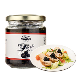 URBANI意大利金章黑松露调味酱180g商用松露菌酱黑菌酱拌面下饭酱