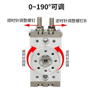50A 30A 现货 星辰气动旋转气缸90度180度MSQB10A HRQ3 20A