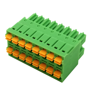 3.5/3.81mm双层插拔双排按压式接线端子15EDGKNHC/KF2EDGKNH/M/G
