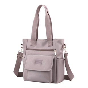 书包新款包包女百搭上班帆布拎包轻便时尚尼龙学生包单肩包防水