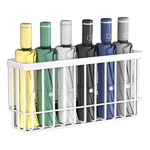 壁挂雨伞收纳架家用入户门口放置架门后磁吸免打孔放伞神器置物架