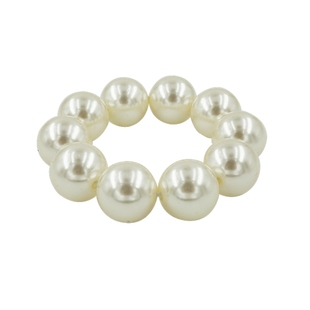 韩国东大门代购法式浪漫珍珠头绳发圈百搭甜美串珠装饰皮筋手链女