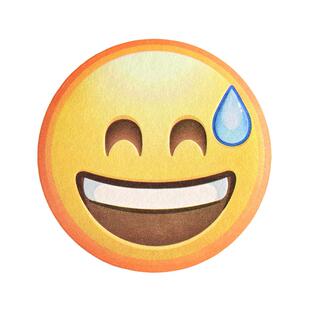 emoji表情包徽章胸针别针挂件可爱学生展示汗滴大无语个性网红创意可爱吧唧搞怪文创周边58cm挂件马口铁