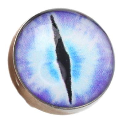 Shinma 原创配色钛钢猫眼蜥蜴恶龙瞳孔眼睛舌钉舌环 土酷辣妹亚比