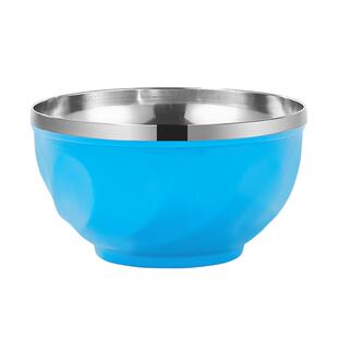 家用不锈钢碗加厚食堂餐具套装成人大号吃饭碗双层隔热防摔儿童碗