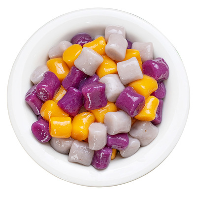 三色大小芋圆0添加奶茶甜品配料