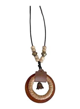 复古民族风圆环项链女士新中式